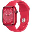 Apple Watch Series 8 GPS 41mm - Cellular - Alumínio (PRODUCT) RED | Bracelete Desportiva - Vermelho Sale