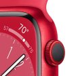 Apple Watch Series 8 GPS 41mm - Cellular - Alumínio (PRODUCT) RED | Bracelete Desportiva - Vermelho Sale