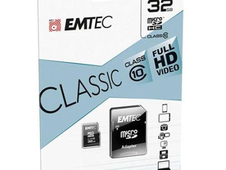 Cartão de Memória MicroSDHC Emtec Classic Classe 10 - 32GB For Sale