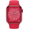 Apple Watch Series 8 GPS 41mm - Cellular - Alumínio (PRODUCT) RED | Bracelete Desportiva - Vermelho Sale