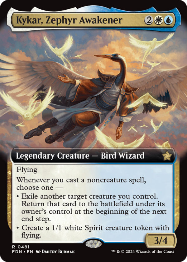 Kykar, Zephyr Awakener (Extended Art) [Foundations] Online Sale