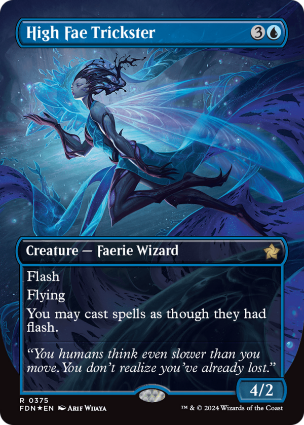 High Fae Trickster (Borderless) (Mana Foil) [Foundations] Online Hot Sale