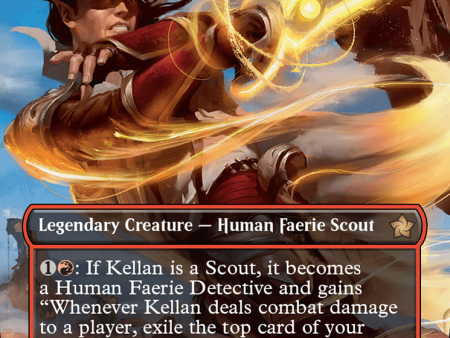 Kellan, Planar Trailblazer (Borderless) (Mana Foil) [Foundations] Cheap