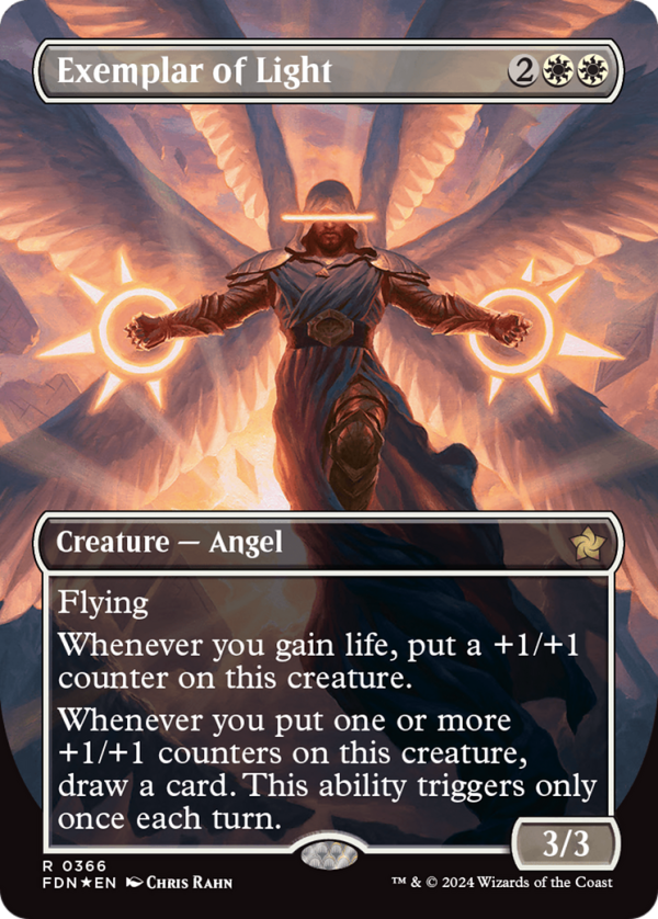 Exemplar of Light (Borderless) (Mana Foil) [Foundations] Online