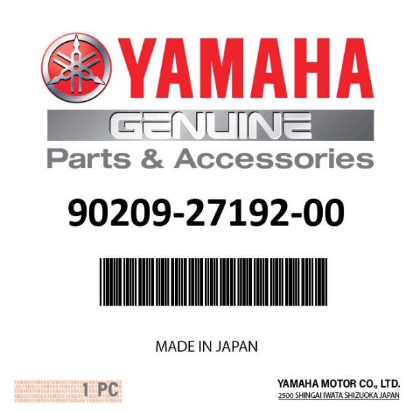 Yamaha - Washer,spec l shap - 90209-27192-00 Online Hot Sale